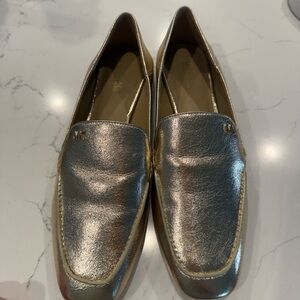 Michael Kors Metallic Gold Loafers